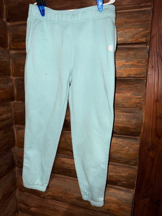 Carhartt Pants - Light Blue Carhartt Sweatpants Size L- READ